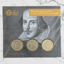 The Shakespeare Histories 2016 UK £2 Brilliant Uncirculated 3-Coin Collection - Available on eBay