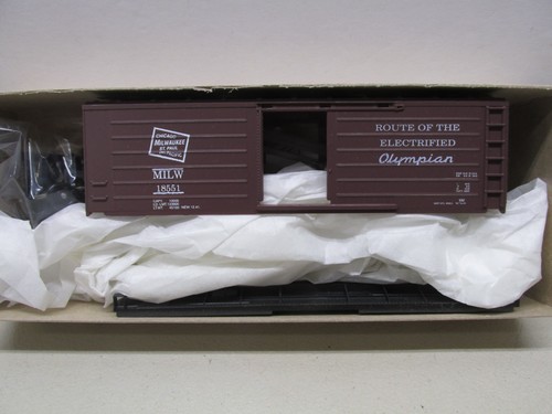 ROUNDHOUSE~ MILWAUKEE ROAD - COCHE DE CAJA OLÍMPICO 40' # 1278~KIT~ESCALA HO | Zustand: New
