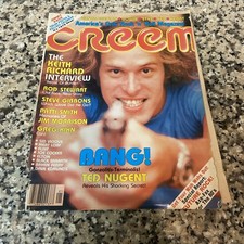 Rare Vintage Jan. 1979 Creem Magazine. Nugent. Keith Richards.Music History.