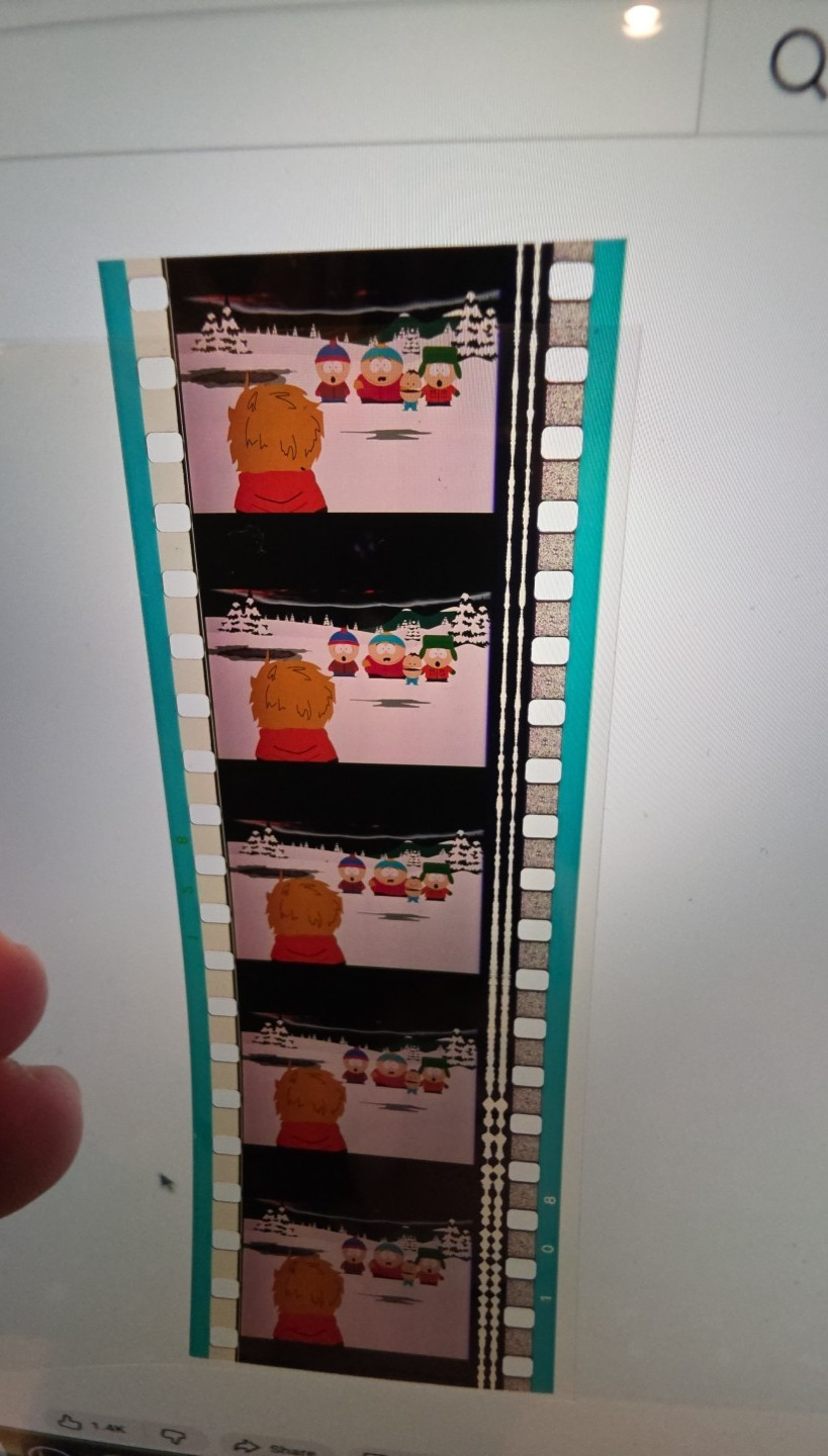 South Park Film Cell Strip Reel Rare!