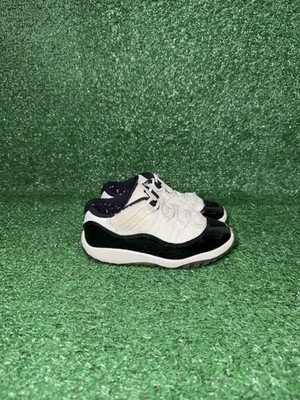 Air Jordan 11 Retro Concord Low Toddler Size 10C Black Walking Shoes Sneakers