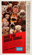 R Dakin Company Garfield Odie Plush Stuffed Animal Toys Vintage Print Ad 1983