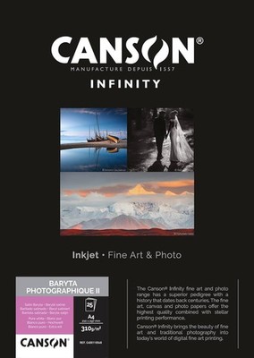 CANSON INFINITY Fotopapier BARYTA Photographique II A4 hochweiß 25 Blatt