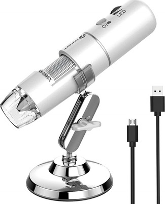 Wireless Digital Microscope Handheld 50x 1000x Zoom With LED
