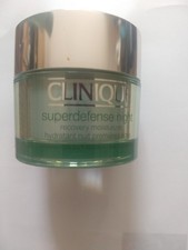 Image of CLINIQUE SUPERDEFENSE NIGHT RECOVERY MOISTURISER OILY TO OILY 50ML NEW/SEALED