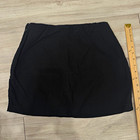 Minifalda Abercrombie & Fitch negra lisa mezcla de lino, mujer talla pequeña