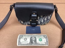 Christian Dior Small messenger bag Dior Oblique Jacquard Black