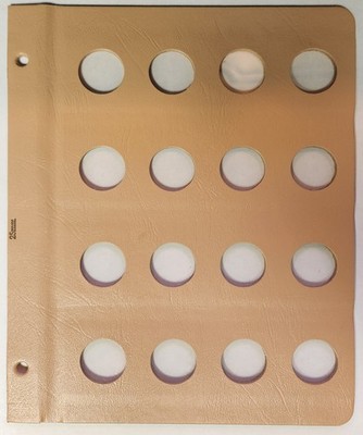 NEW Dansco Album Blank 25mm Page [16 Ports][Australia $1, US $5 Gold 1813-1829]