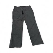 English Laundry Men Gray Flat Front Straight Fit Dark Wash Pant 34 x 32