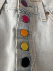 LEVI’S 501 Premium Custom Buttons & Patches Tailor Shop Light Wash Hi Rise 27X30 — photo 8