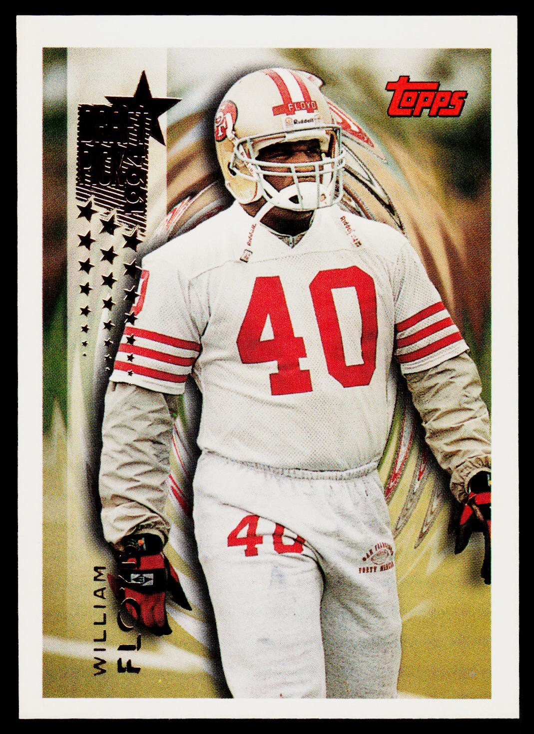 William Floyd, 1994 Topps Football Card, #618, San Francisco 49ers, RC