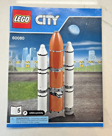 Lego City 60080 Spaceport Space Shuttle retired COMPLETE set w/ 5 Manuals & Box