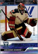 2023-24 UD PWHL First Edition Young Guns Rookie Ann-Renee Desbiens Deluxe /250