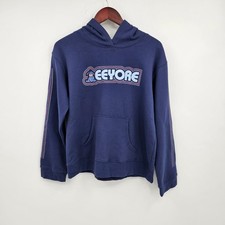 Vintage Disney EEYORE Hoodie Sweatshirt Size Medium POOH 100 Acre Collection