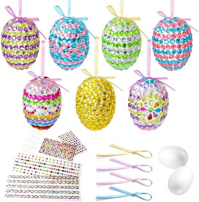 fethwoin 16PCS Easter Tree Ornaments, Foam Eggs Hanging Decorations... 
