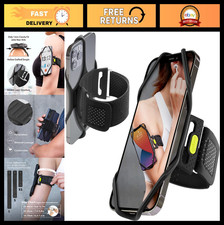 Running Phone Holder Armband, Skin-Friendly Silicone, Dual Layer Design, Fits Mo
