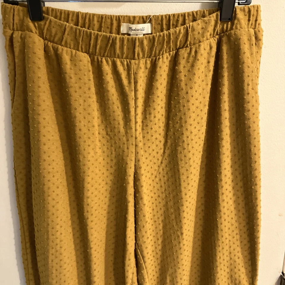 Madewell Stretch Pants With Embroidered Dots Size M - Image 2 of 4
