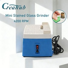 Mini Stained Glass Grinder 4200 RPM with 5/8" Grinder Bit for Hobbyists Red