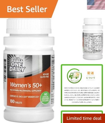 One Daily Women's 50+ Multivitamin Tablets, 100 Count - Immune & Memory Support