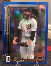 2025 Topps Series 2 - Jason Foley #410 Blue Rainbow Foilboard /150 - Giants