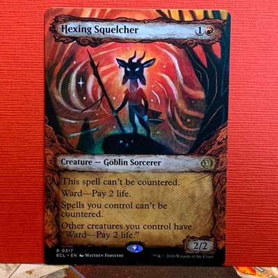 Hexing Squelcher Showcase - Lorwyn Eclipsed - Near Mint / NM - Magic MTG