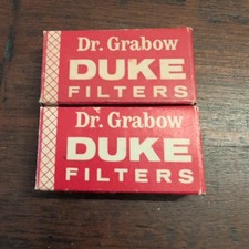 2x Vintage Dr. Grabow Briar Pipes Grand Duke Filters New  Tobacciana Cigars