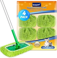 (Free Duty Tax) KEEPOW Reusable Mop Pads Compatible with Swiffer Sweeper Mop