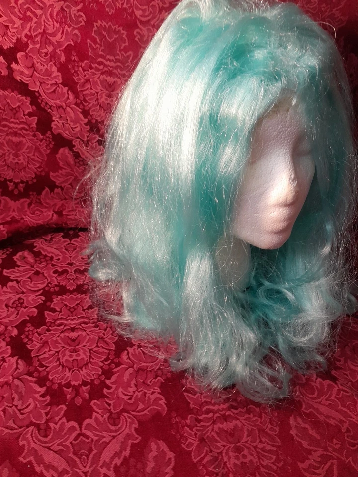 Cosplay, Anime Womens Wig, Sailor Moon, Costume, Halloween. Teal Blue - Image 2 of 4