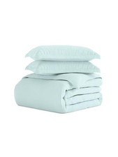 Ienjoy Home Duvet Cover Set Ultra Soft Microfiber Bedding King Aqua