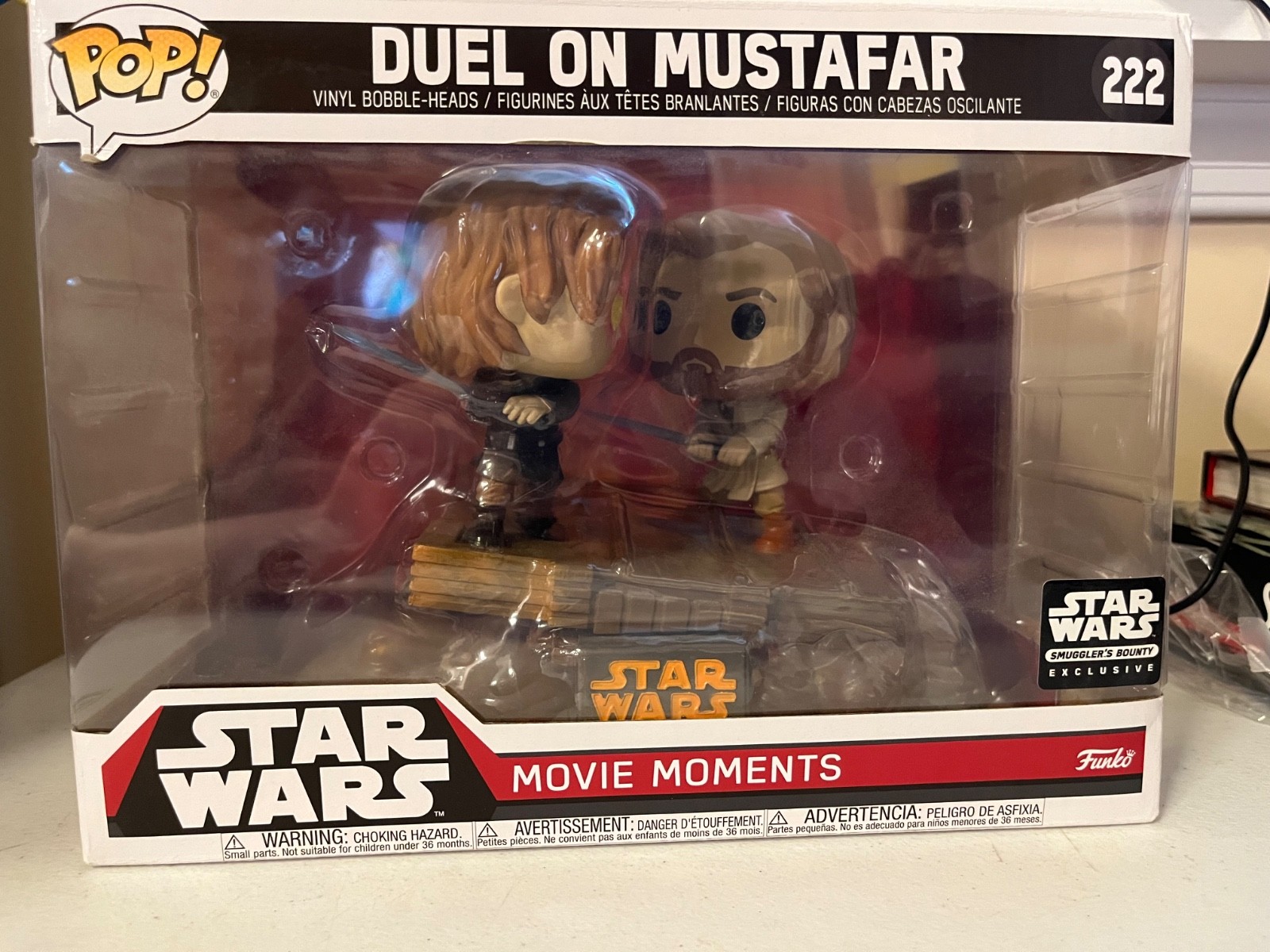 Funko Pop Star Wars Duel on Mustafar #222 Movie Moments Smug