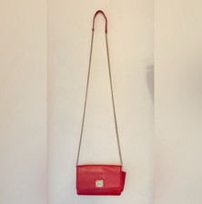 Lauren Ralph Lauren Small textured Vegan Leather Gold Chain Crossbody Bag