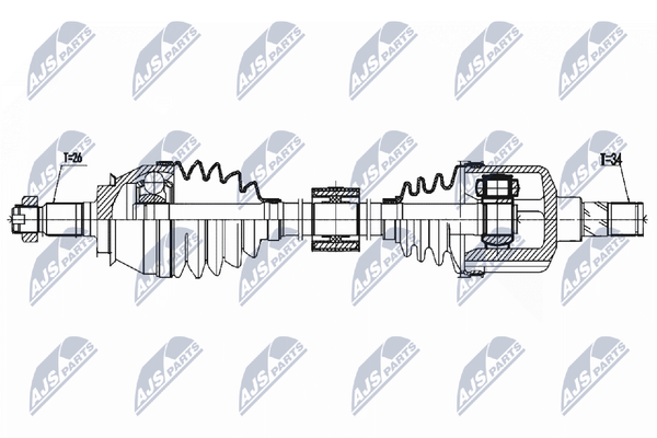 Antriebswelle NTY NPW-BM-157 FüR Mini R56 Clubman R55 Roadster R59 R58 R57 JCW-image