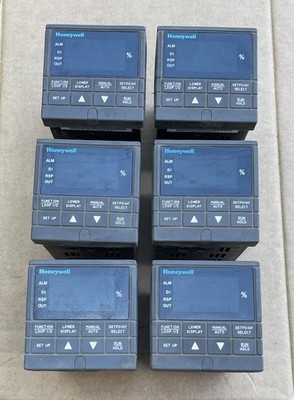 Lot of 6 Honeywell UDC3300 Digital Temperature Controllers 90-250VAC 50/60Hz