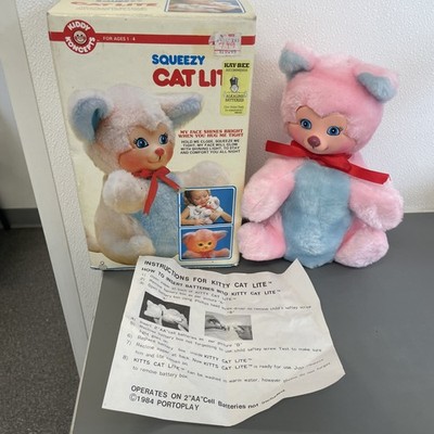 Vintage 1984 Squeeze Cat Lite By Kiddy Koncepts NOS Tested Works #9309
