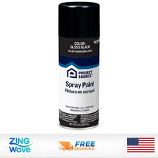Project Source Gloss Black Spray Paint Oil Based Fast Dry 10oz Can Project Source Gloss Black Spray Paint Oil Based Fast Dry 10oz Can