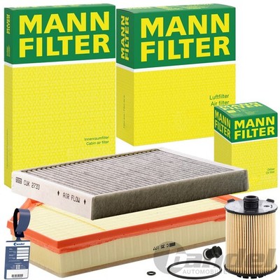 MANN FILTER FILTERSET passend für VOLVO S60 S80 II V60 I V70 III XC60 I XC70 II