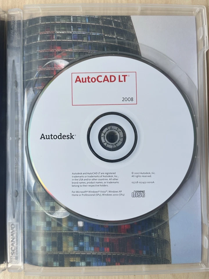 Autodesk AutoCAD LT 2008 Student | Original Disc & Box | No License/Activation - Image 3 of 4