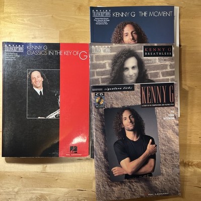 Lot of 4 Kenny G Books: Classics in Key of G/The Moment/Breathless/Kenny G w/cd