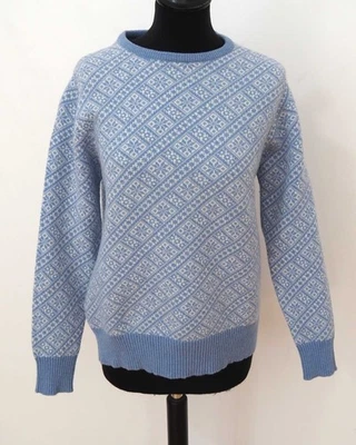 Lockie Damen Strick Pullover Gr. 40 Mehrfarbig Lammwolle Fair Isle Muster - Bild 1 von 4