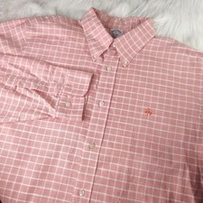 Mens Brooks Brothers Regent Button Down Dress Shirt Large Plaid Supima Cotton