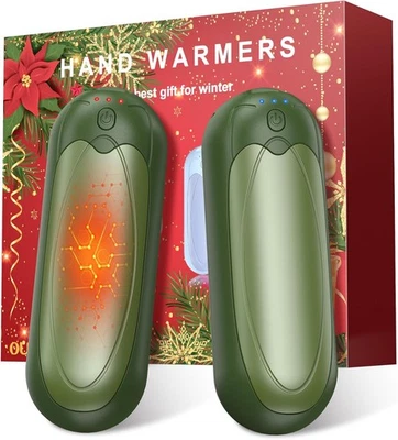 OUTJUT Handwärmer 2er-Set: Wiederaufladbar, 7000mAh, 3 Heizstufen, Magnetisch & Tragbar