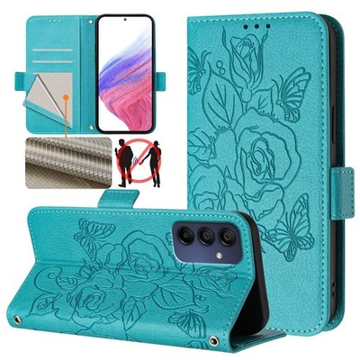 Für iPhone Samsung Honor Rose Blume Karte Brieftasche Hülle Flip Ständer Leder Cover