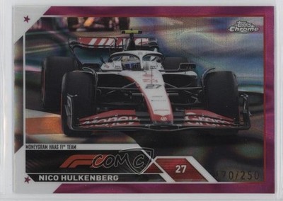 2023 Chrome Formula 1 Fuchsia Lava Refractor /250 Nico Hulkenberg Rookie RC 1e9i