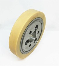 LEADERMAC 1 inch POLY ROLLER-FLANGE (LMC 0432) 140 Dia 6 holes (3 tapped) 35 bor