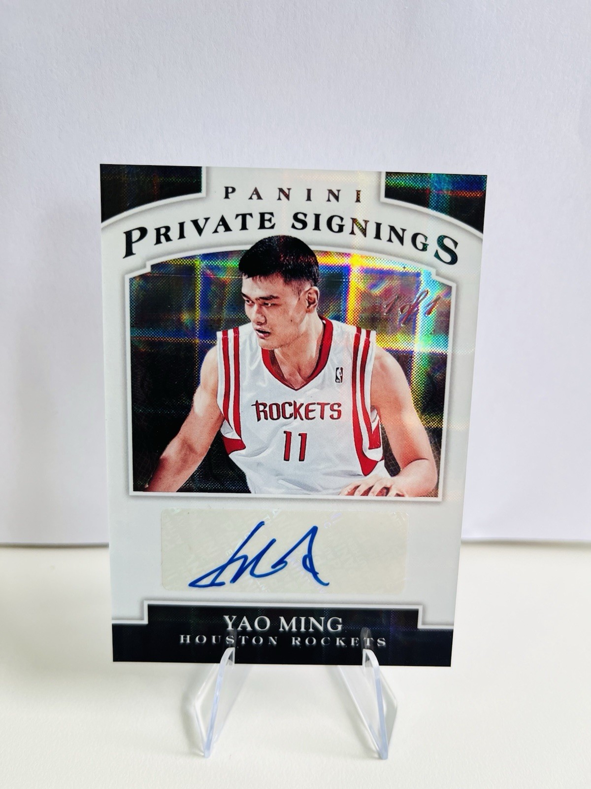 2015 Panini NBA Finals YAO MING Private Signings Black Auto 1/1 Rockets
