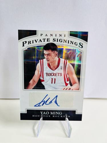 2015 Panini NBA Finals YAO MING Private Signings Black Auto 1/1 Rockets