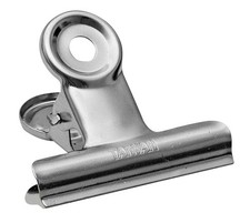 Wedo 6421375 Nickel-Plated Strong Spring Suspension Eyes 75 mm Metal Paper Clip