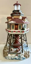 Carole Towne Lighthouse Margi's Light At The Shore Illuminated Christmas Village