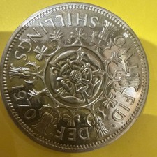 British 2 Shillings Coin - (proof) - Queen Elizabeth II - Year 1970