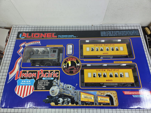 Juego de tren de pasajeros Lionel 8-81006 Union Pacific escala gigante sin transformador ¡LEER! | Condition: Used